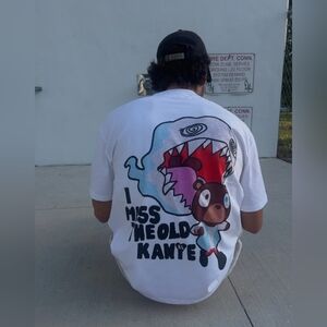 Red Letters FIRE! NWT! I Miss the Old Ye Tee in White. Sz Sm. R2S!!